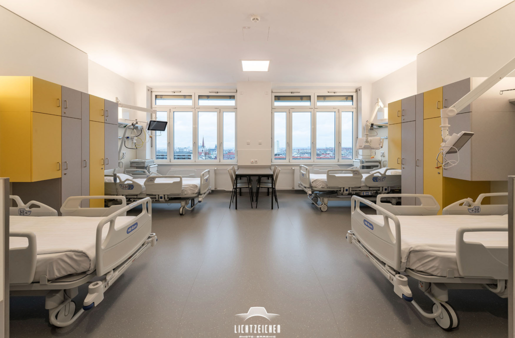 Architekturfotografie, Interieur-Fotografie, Krankenhaus
