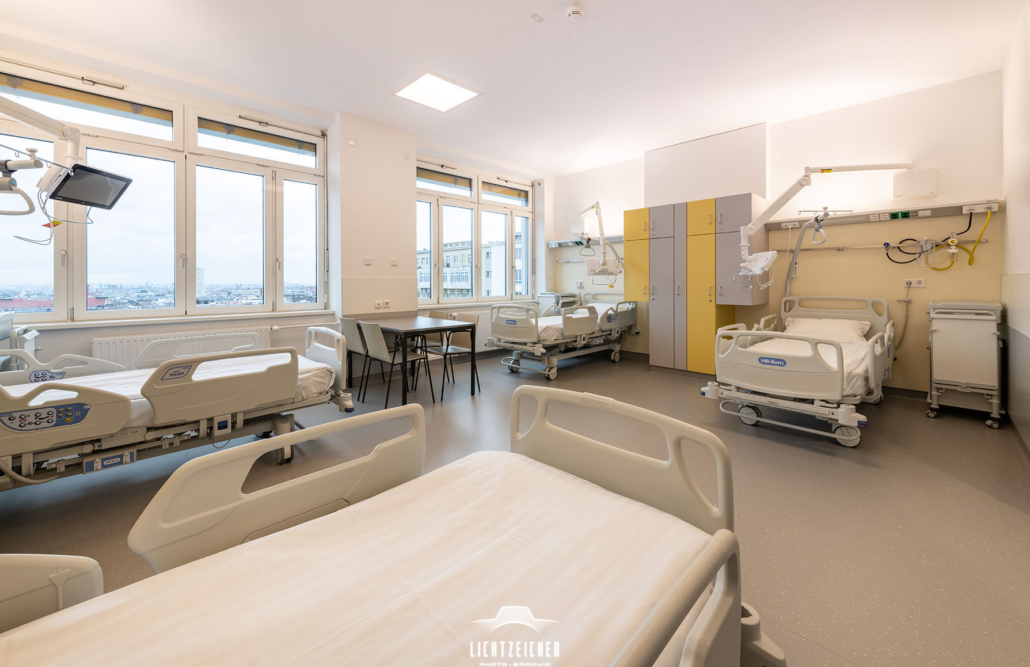 Architekturfotografie, Interieur-Fotografie, Krankenhaus
