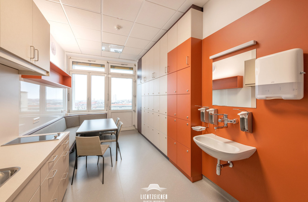 Architekturfotografie, Interieur-Fotografie, Krankenhaus