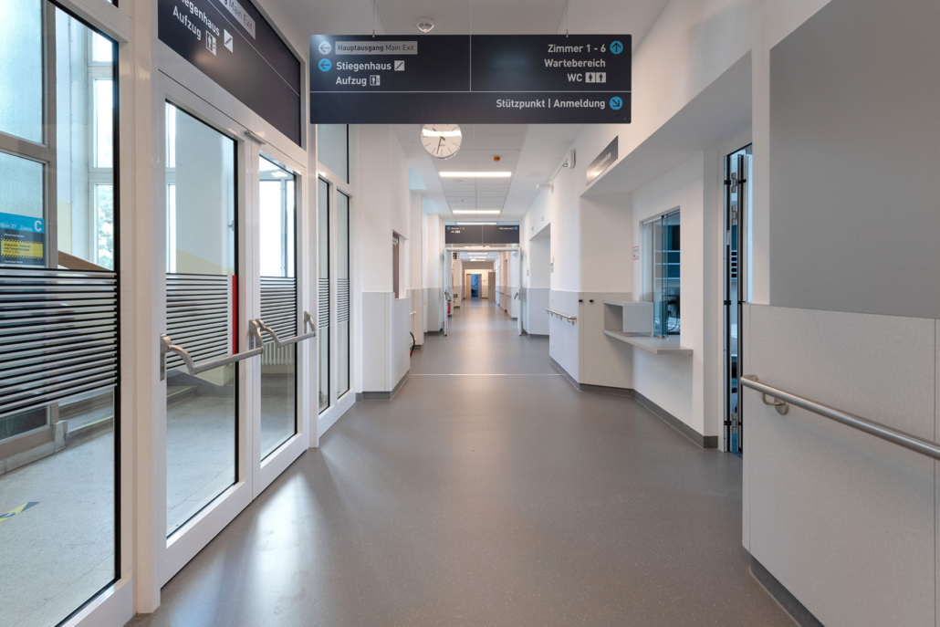 Architekturfotografie, Interieur-Fotografie, Krankenhaus