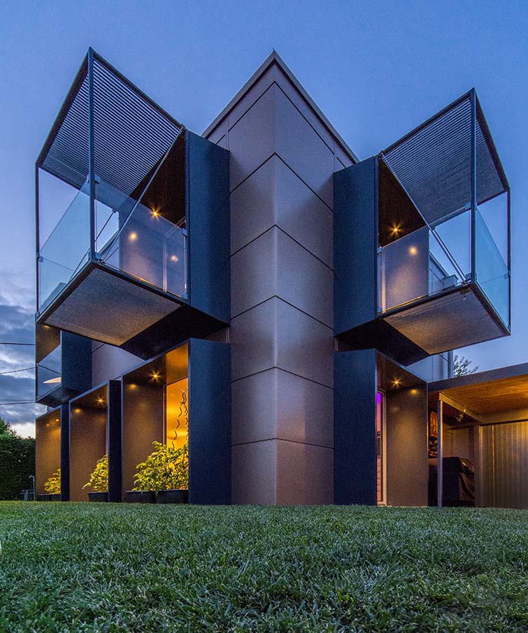 Architekturfotografie, blaue Stunde